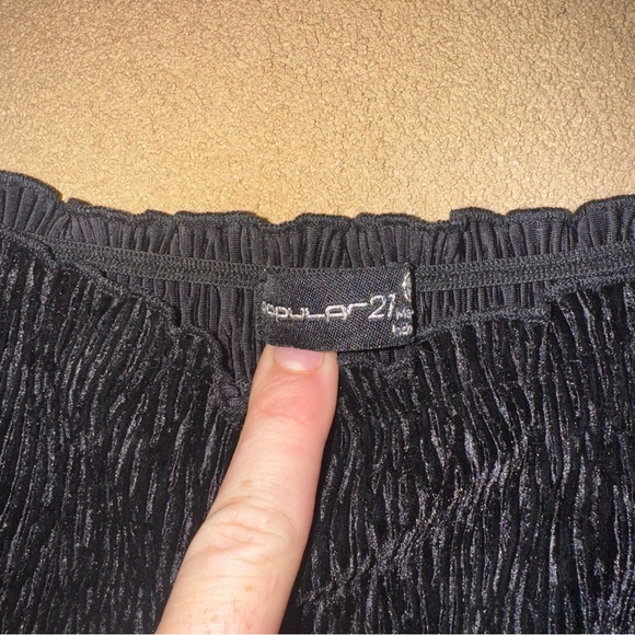 Black velvet Mini Dress - Picture 4 of 4